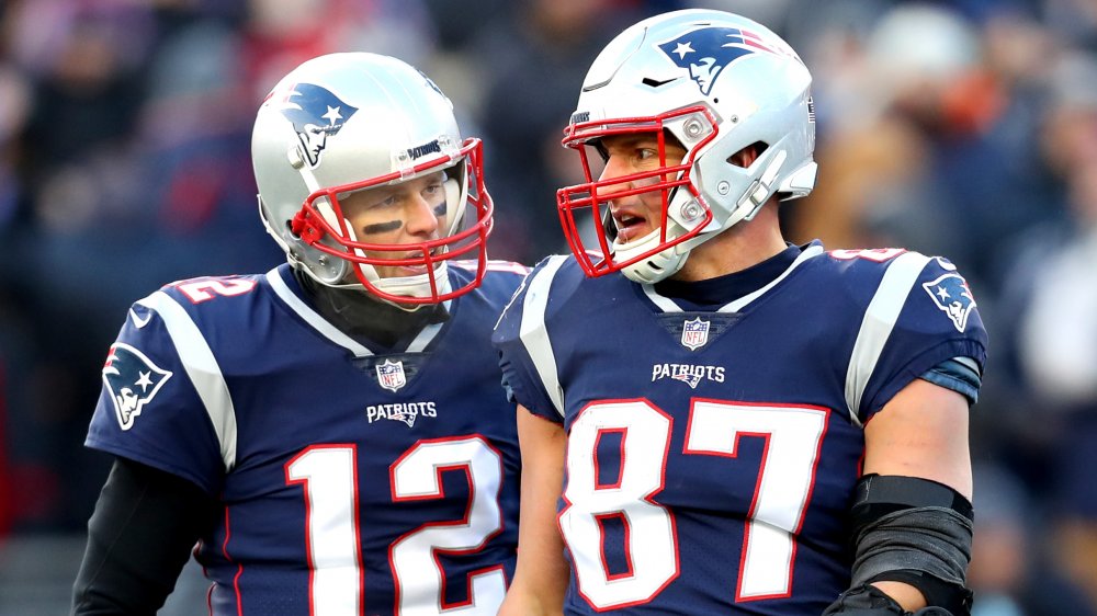 Tom Brady et Rob Gronkowski