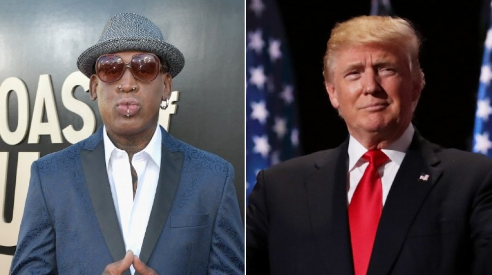 Dennis Rodman et Donald Trump 