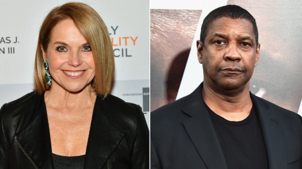 Katie Couric et Denzel Washington