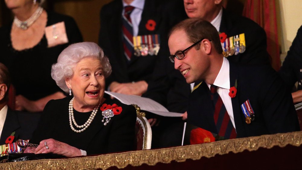 La reine Elizabeth II et le prince William