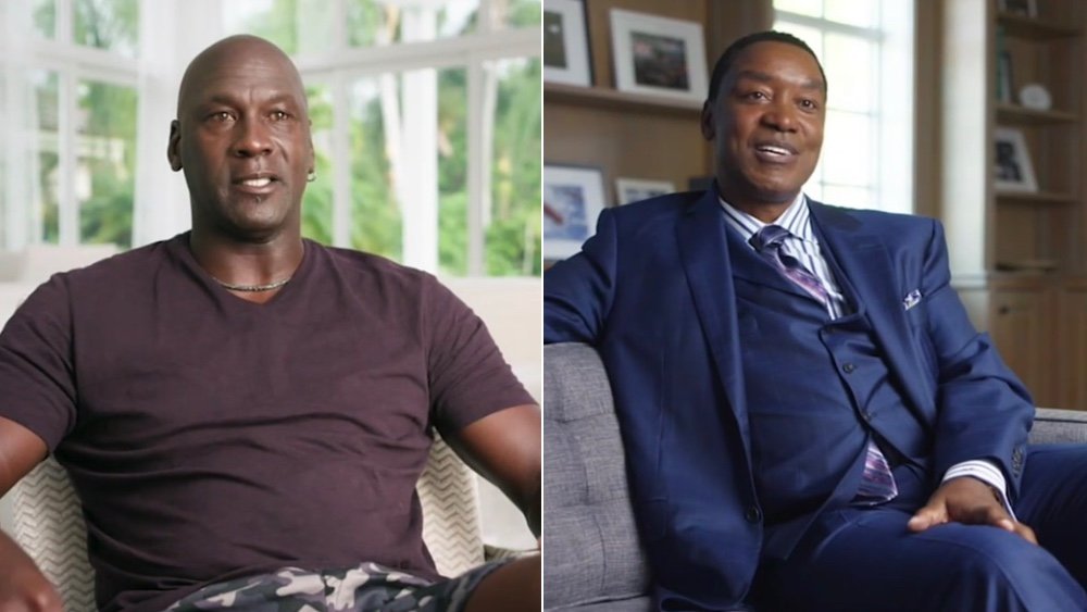 Michael Jordan et Isiah Thomas