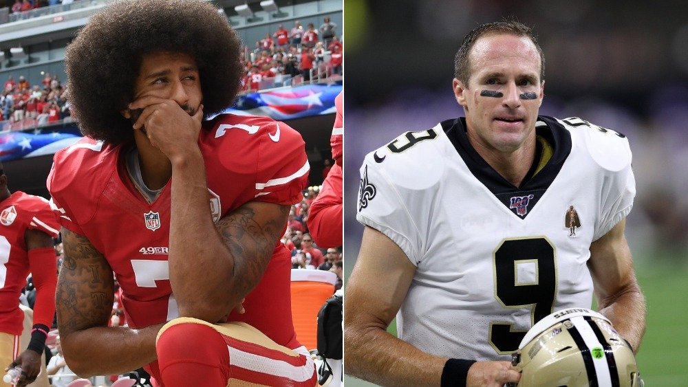 Colin Kaepernick, Drew Brees