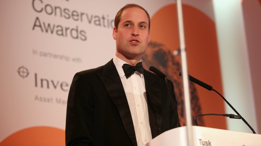 Le prince William prononce un discours