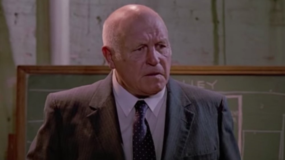 Lawrence Tierney dans une scène de Reservoir Dogs 