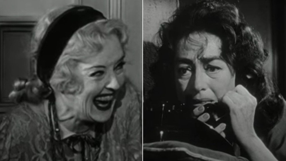 Bette Davis et Joan Crawford dans des scènes de Whats Happened to Baby Jane? 