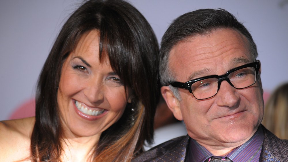 Susan Schneider Williams et Robin Williams à la première de Old Dogs 