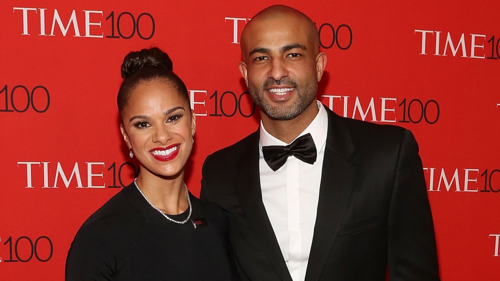 Misty Copeland avec son mari Olu Evans sur le tapis rouge