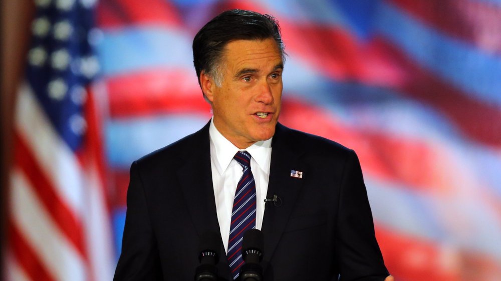 Mitt Romney prononçant un discours 