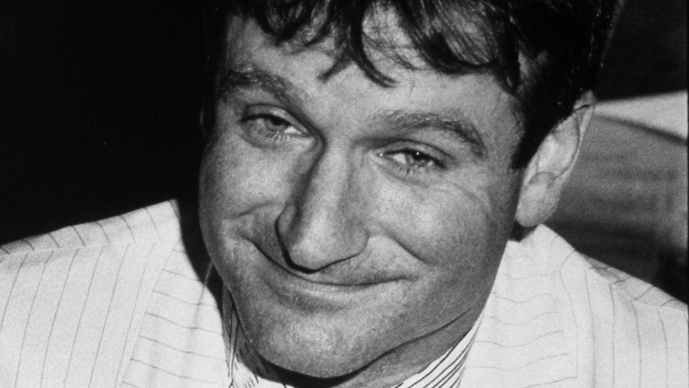 Robin Williams avec un sourire triste