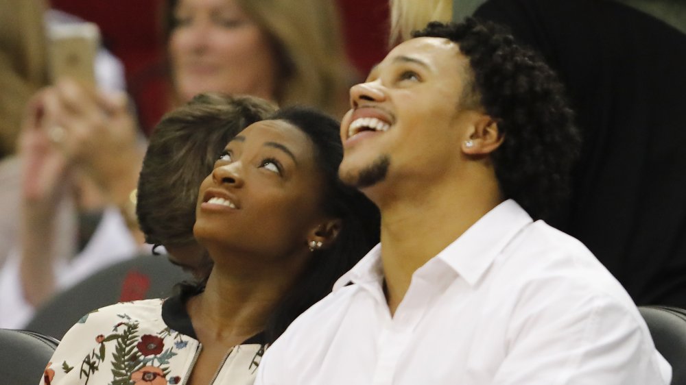 Simone Biles et Stacey Ervin Jr.