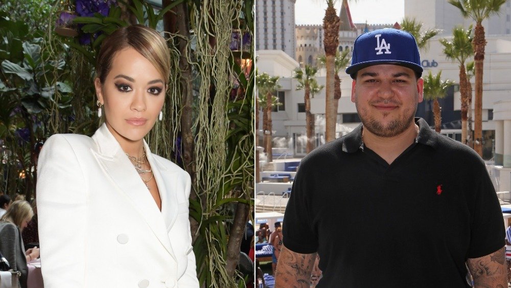 Rita Ora et Rob Kardashian split image