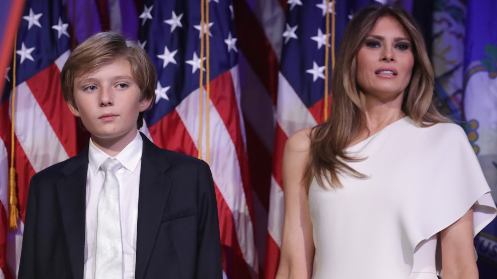 Barron et Melania Trump