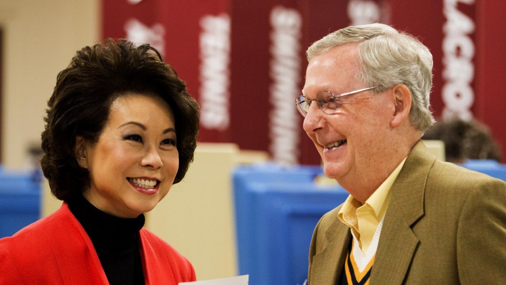 Elaine Chao et Mitch McConnell