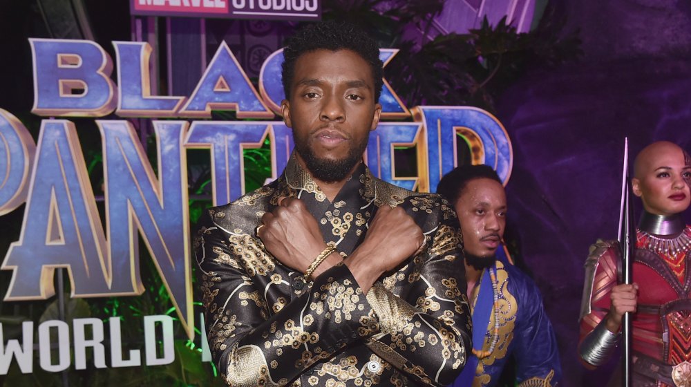 Chadwick Boseman à la première de Black Panther