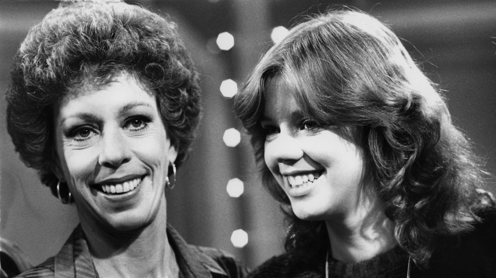 Carol Burnett et Carrie Hamilton à Dinah and Friends enregistrement en 1979