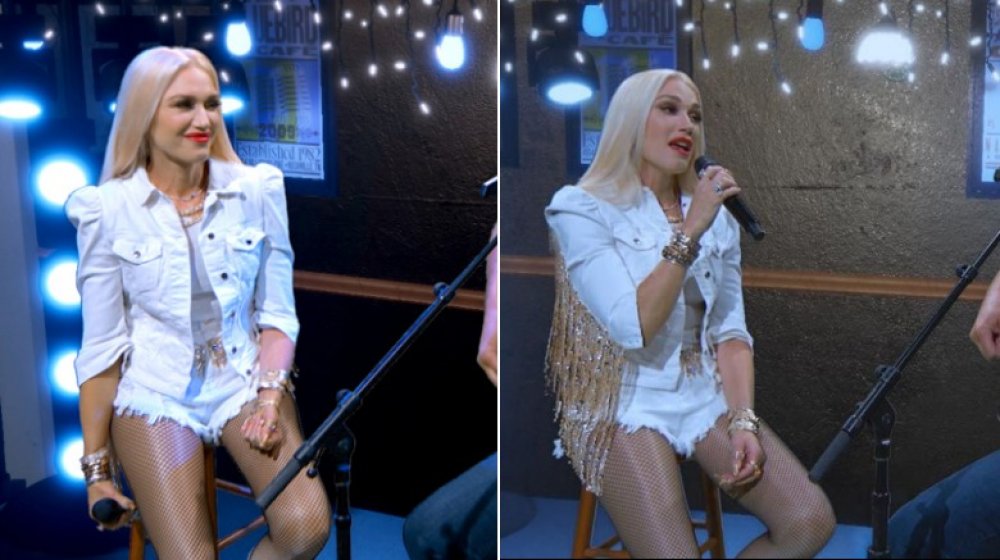 Gwen Stefani dans un ensemble blanc aux ACM 