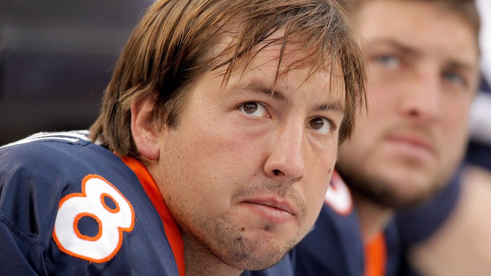 Kyle Orton et Tim Tebow des Broncos de Denver, tous deux