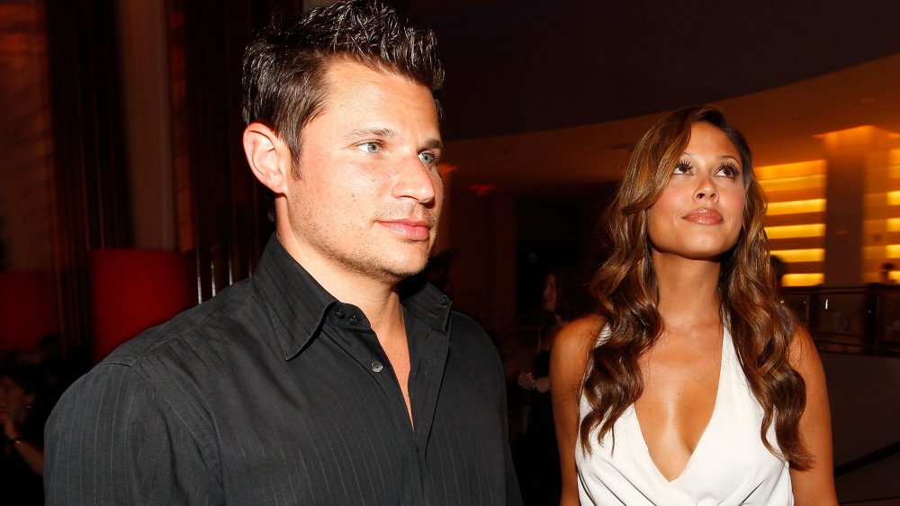 Nick Lachey et Vanessa Minnillo à Super Skins Kick Off Party à l’Hôtel 944 en 2010