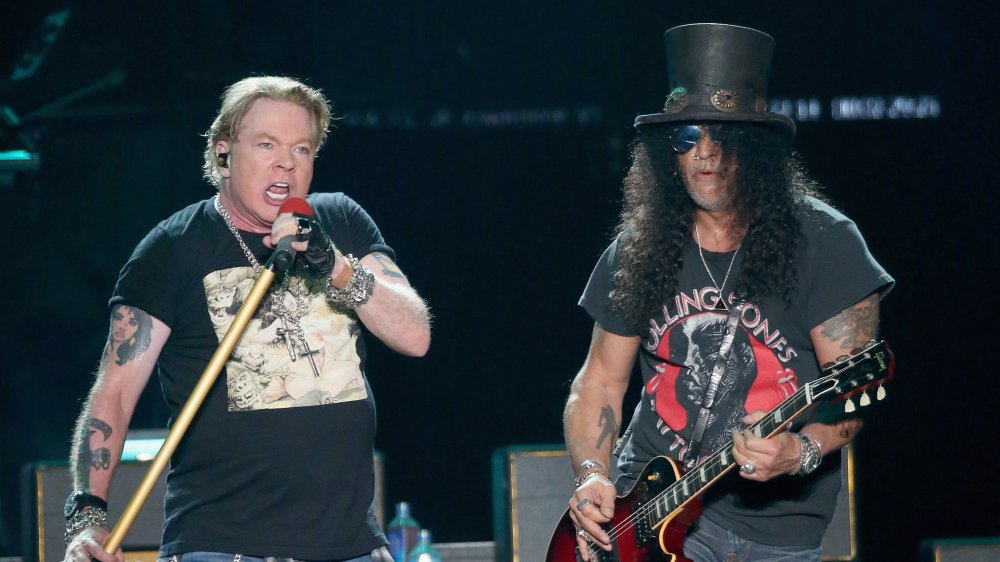 Axl Rose et Slash au LCA en 2019