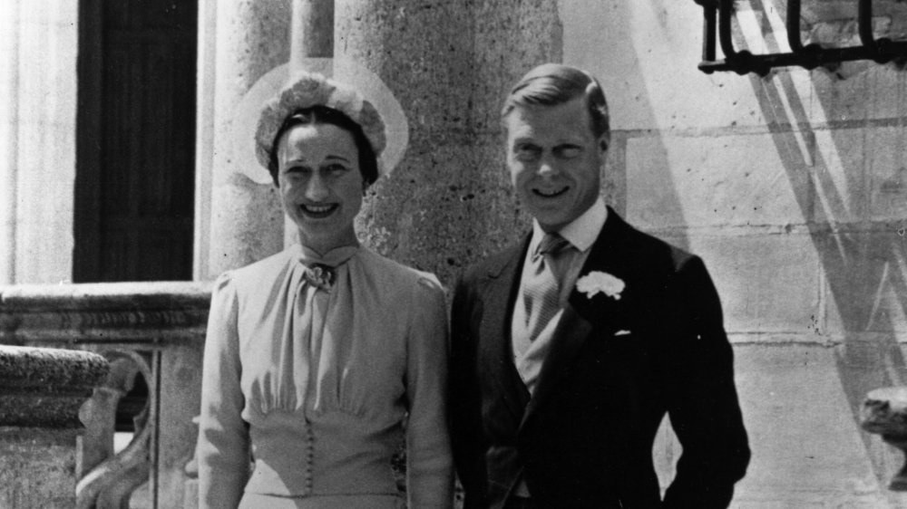 Wallis Simson et duc de Windsor le jour de leur mariage en 1937