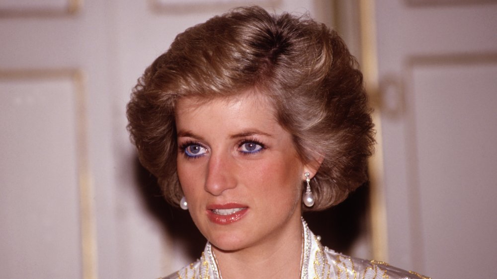 Princesse Diana au dîner donné par le président Mitterand en 1988