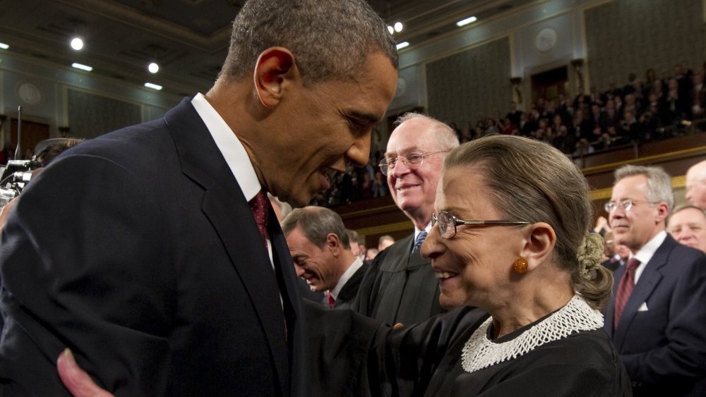 Barack Obama et Ruth Bader Ginsburg