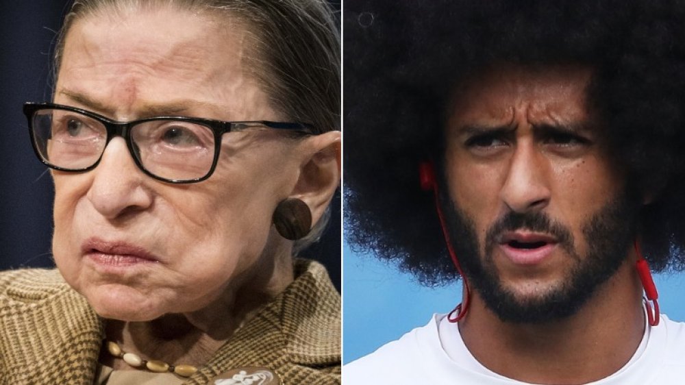 Ruth Bader Ginsburg et Colin Kaepernick se séparent