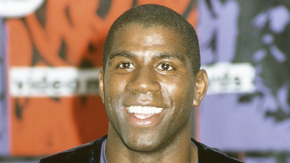 Jeune Magic Johnson souriant