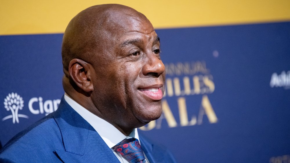 Magic Johnson, tir de profil