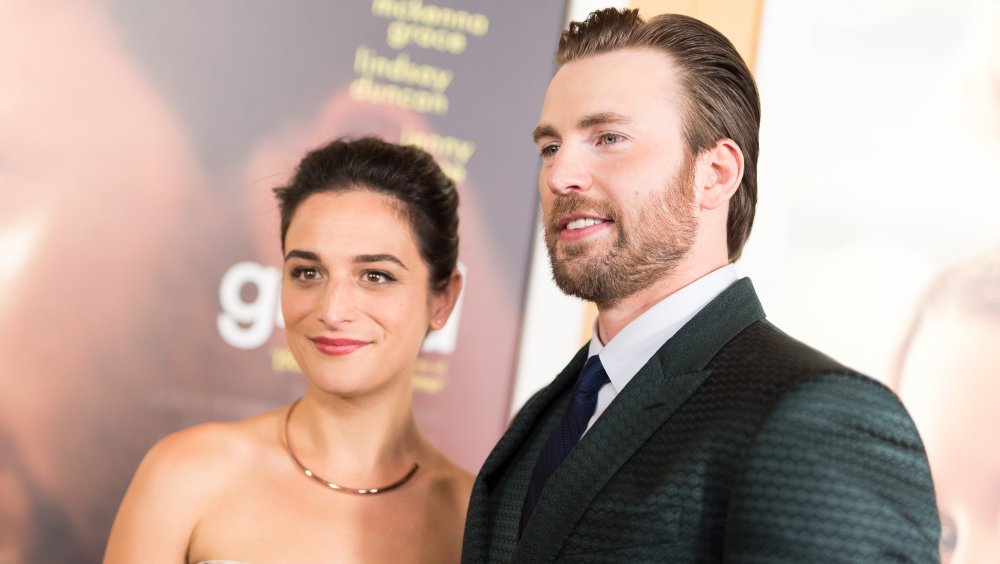 Jenny Slate et Chris Evans à la première de Gifted 