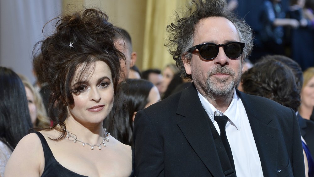 Helena Bonham Carter - Tim Burton lors d’un événement, à la fois en noir