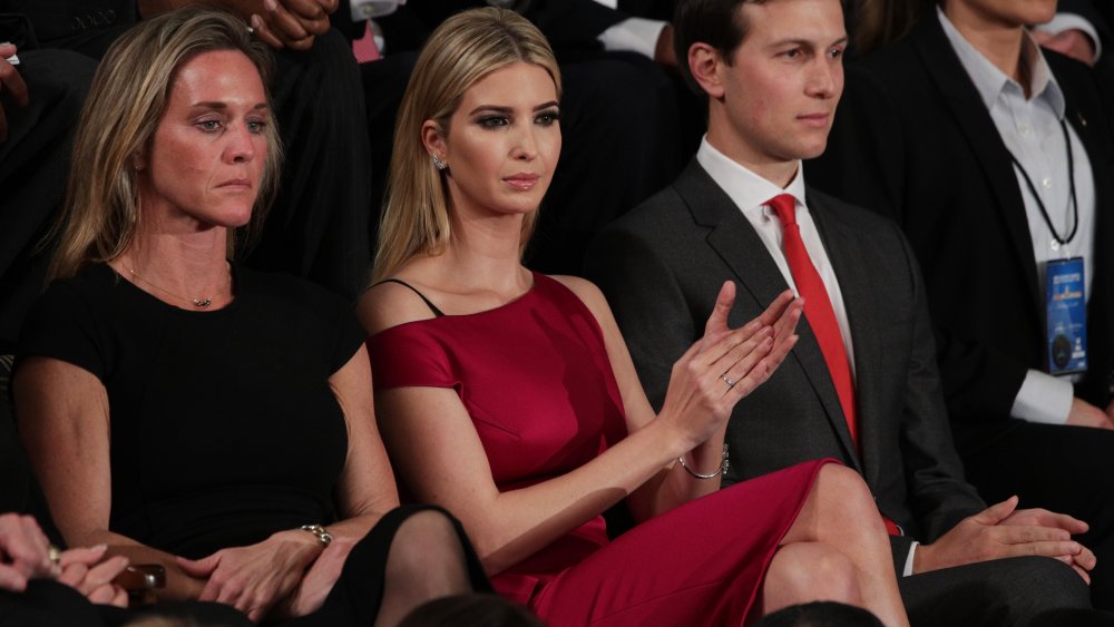 Ivanka Trump et Jared Kushner lors d’une session conjointe du Congrès avec le président américain Donald Trump