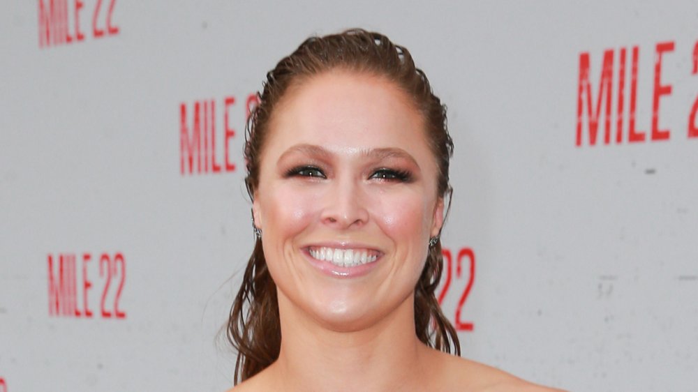 Ronda Rousey lors de la première du Mile 22 en 2018