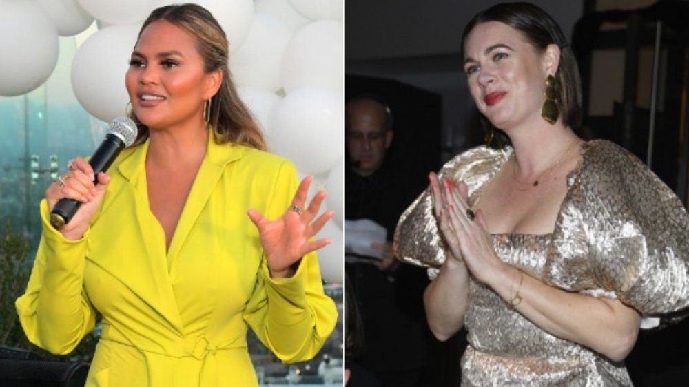 Image fractionnée de Chrissy Teigen et Alison Roman