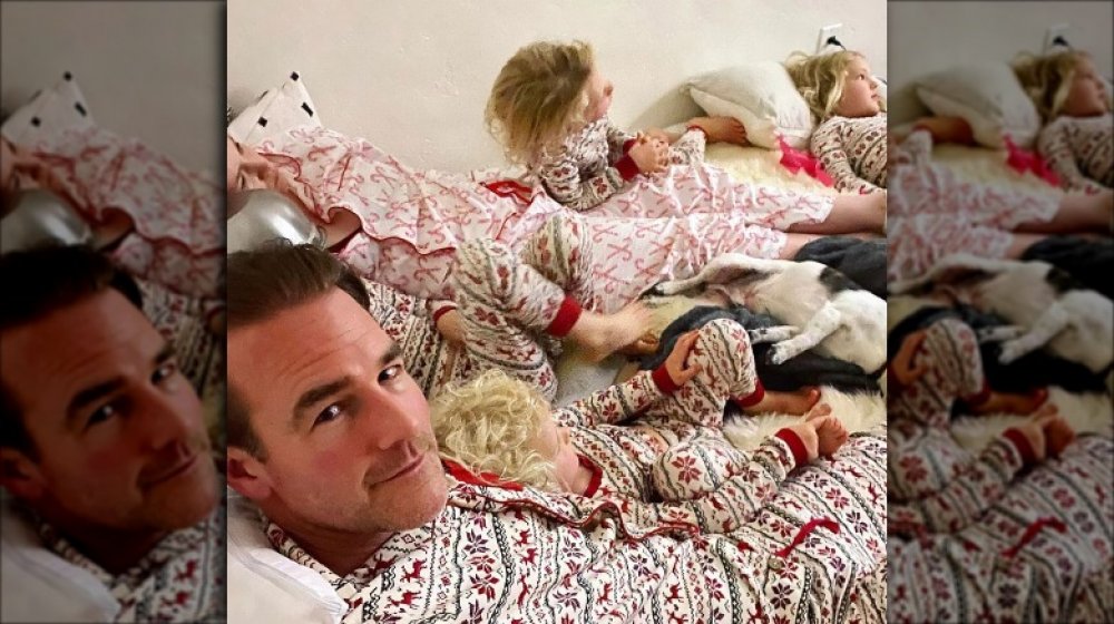 James Van Der Beek et ses enfants en 2020