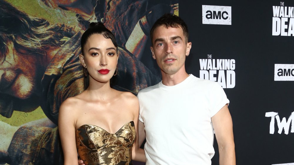 Christian Serratos et David Boyd lors de la première et de la fête de Walking Dead en 2019