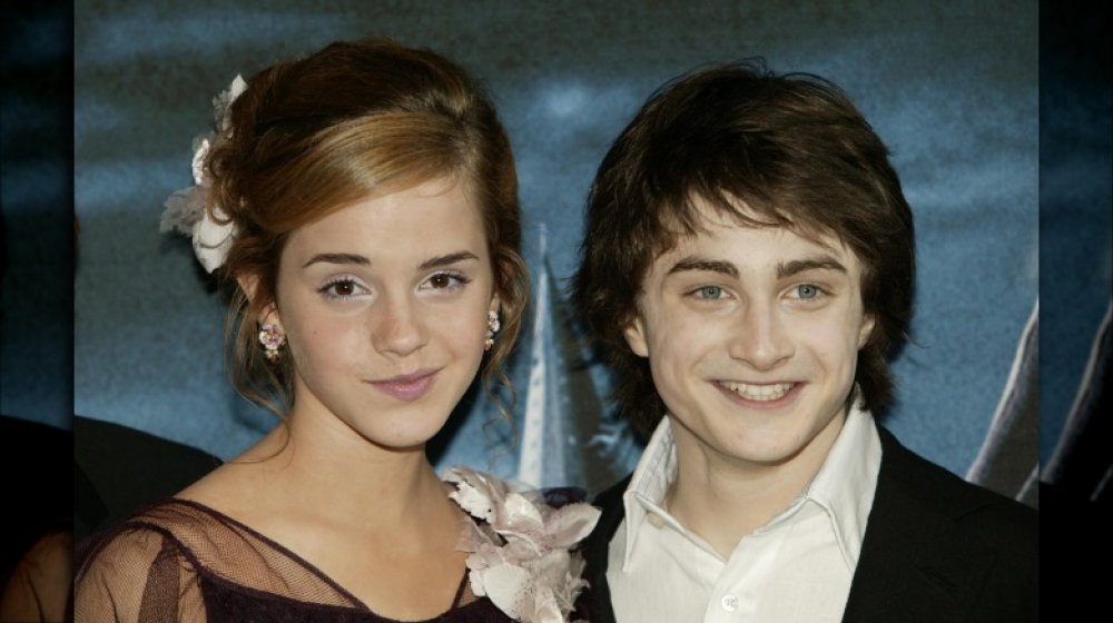 Emma Watson et Daniel Radcliffe lors de la première de 2004 de Harry Potter et le prisonnier d'Azkaban