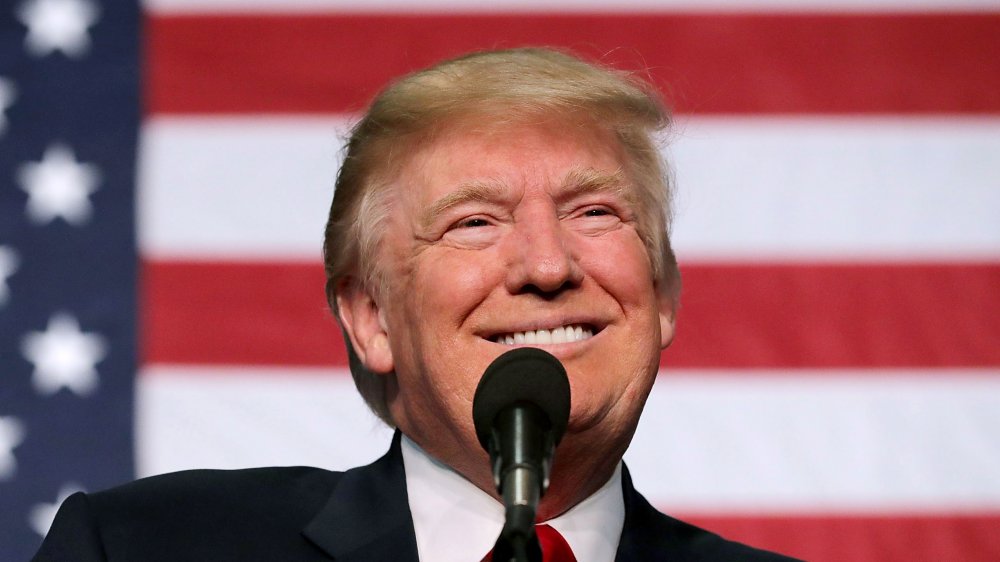 Donald Trump lors d'un rassemblement électoral en 2016
