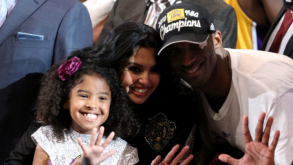 Vanessa Bryant et Kobe Bryant avec leur fille