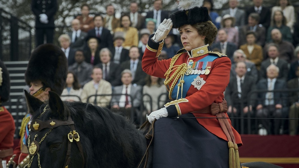 Olivia Colman dans le rôle de la reine Elizabeth II dans The Crown