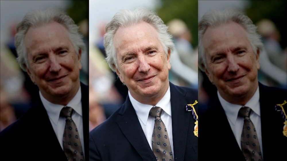 Alan Rickman souriant