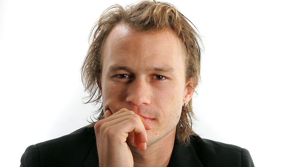 Heath Ledger posant