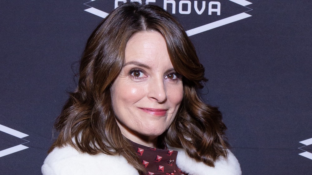 Tina Fey manteau blanc