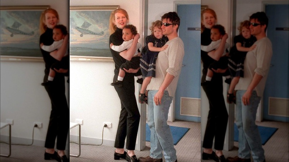 Nicole Kidman et Tom Cruise avec des enfants