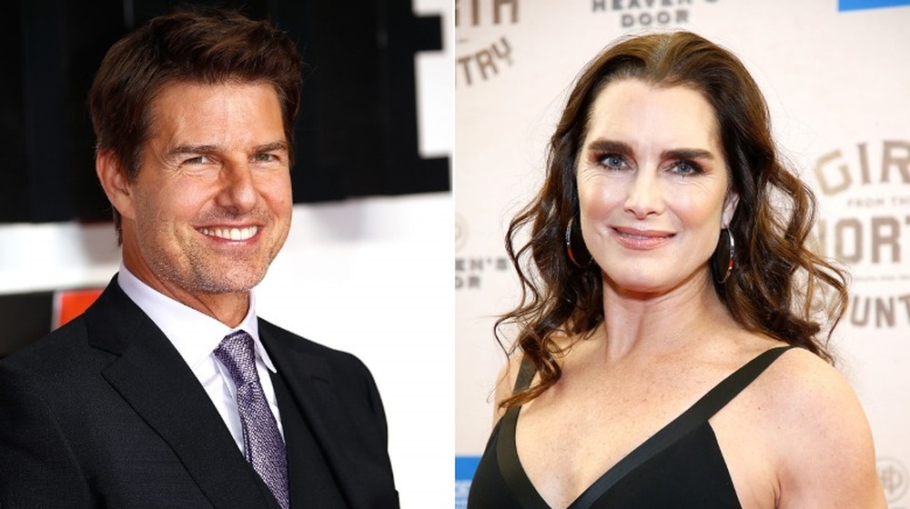 Tom Cruise et Brooke Shields; image fractionnée