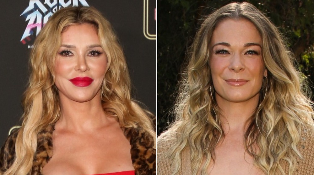 Brandi Glanville et LeAnn Rimes, image partagée, tous deux regardant la caméra