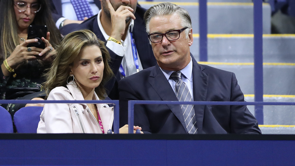 Hilaria et Alec Baldwin à l'US Open