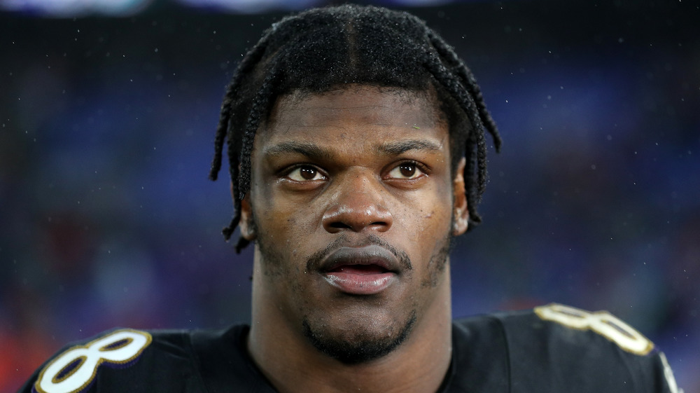 Lamar Jackson gros plan