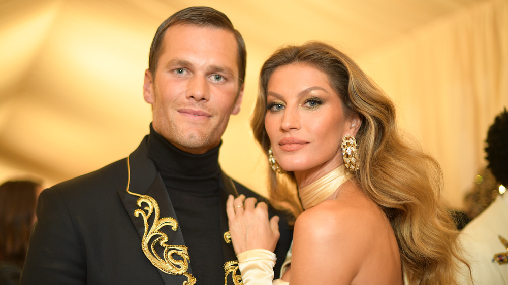 Tom Brady, Gisele Bundchen posant