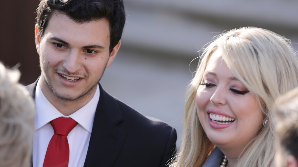 Tiffany Trump et Michael Boulos lors de la campagne présidentielle de Donald Trump